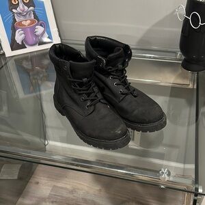 H&M Black Tactical Boots with Rugged Design